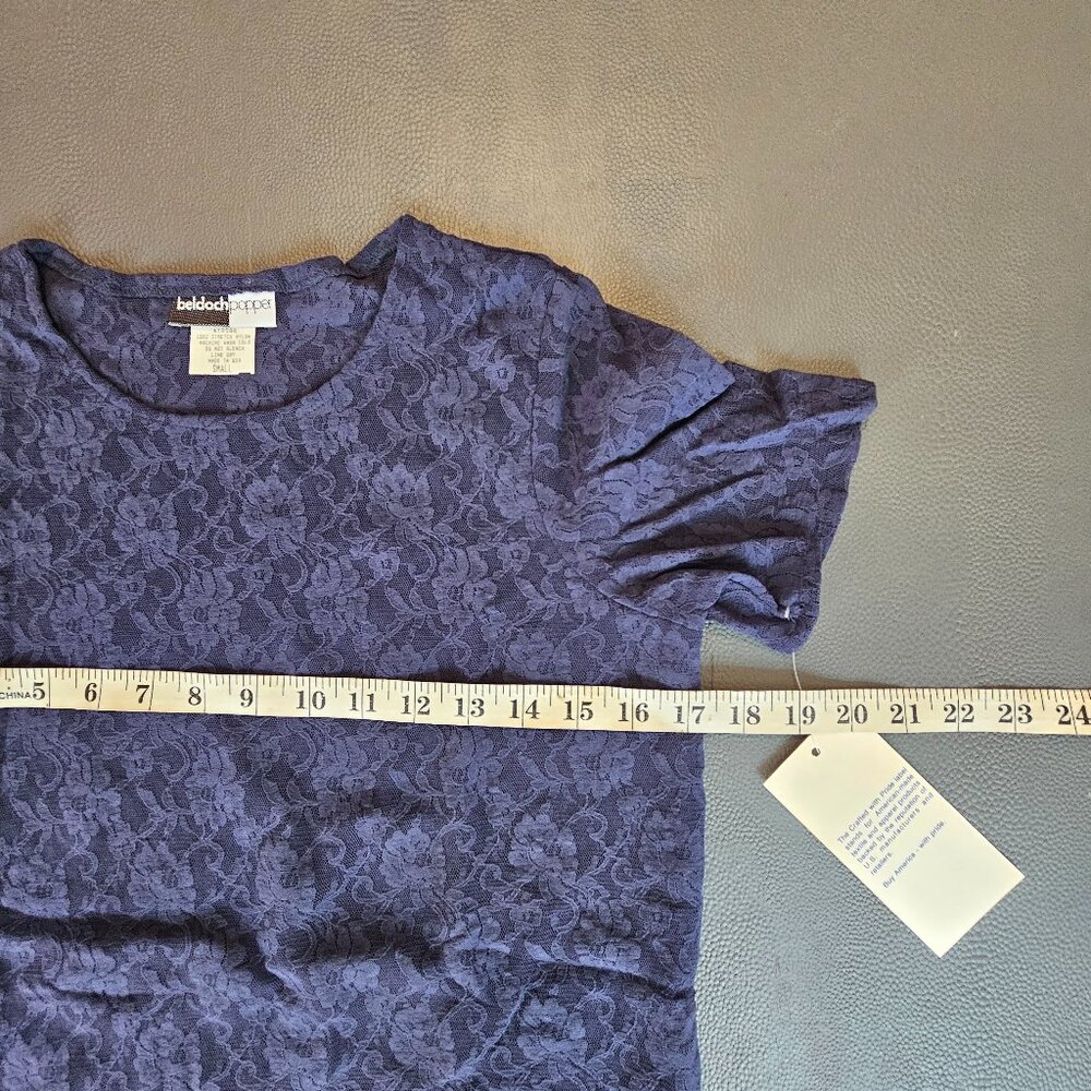 Beldoch Popper Blue Sheer Shirt - Picture 3 of 4